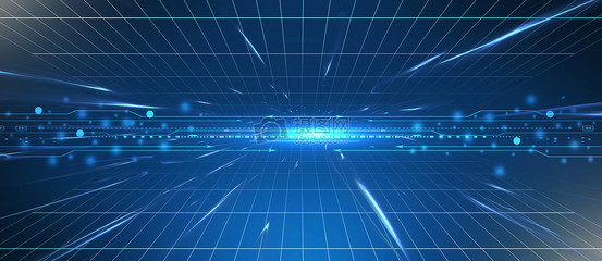 藍色科技展板背景 創意設計如何賦能未來展示